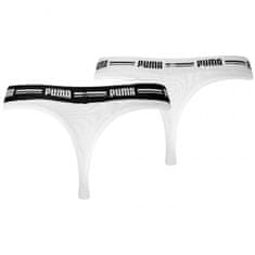 Puma Dámská tanga 2Pack 907854 04 White - Puma XL