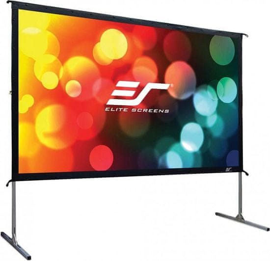 Elite Screens plátno mobilní outdoor stativ 135" (342,9 cm)/ 16:9/ 168,1 x 299 cm/ hliníkový rám/ Gain 1,1/ CineWhite