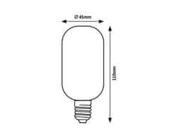 Rabalux LED žárovka 79008 Zlaté/kouřové sklo Filament, LED E27 - 4W