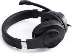 Hama headset PC Office stereo HS-P300/ drátová sluchátka + mikrofon/ 2x 3,5 mm jack/ citlivost 100 dB/mW/ černý