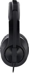 Hama headset PC Office stereo HS-P300/ drátová sluchátka + mikrofon/ 2x 3,5 mm jack/ citlivost 100 dB/mW/ černý