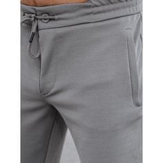Dstreet Pánské kalhoty joggers světle šedé ux4267 XXL