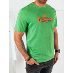 Dstreet Pánské tričko s potiskem zelené rx5373 M