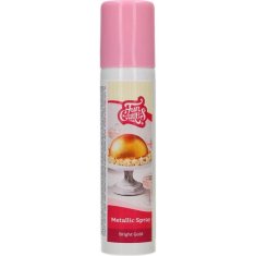 FunCakes Metalický sprej bright gold 100ml -