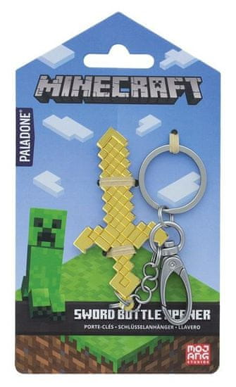 Paladone Klíčenka kovová Minecraft Otvírák - meč