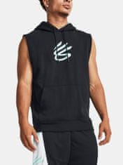 Under Armour Mikina Curry Fleece SLVLS Hoodie-BLK S