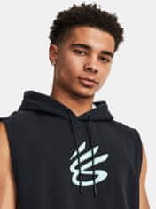 Under Armour Mikina Curry Fleece SLVLS Hoodie-BLK S