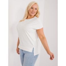 FANCY Dámská halenka plus size se srdíčkem ecru FA-BZ-9173.29X_407226 Univerzální