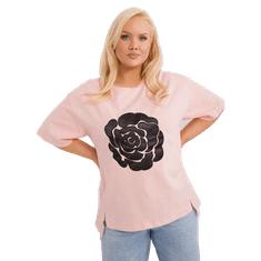 FANCY Dámská halenka plus size z bavlny broskvová FA-BZ-9325.59_407216 Univerzální