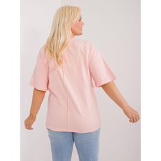 FANCY Dámská halenka plus size z bavlny broskvová FA-BZ-9325.59_407216 Univerzální