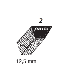eoshop Řemen kevlarový, klínový 12,7x2667 mm
