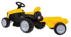 LEBULA Traktor s přívěsem žlutý baterie
