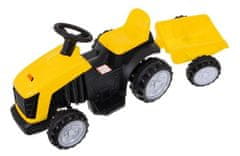 LEBULA Traktor s přívěsem žlutý baterie