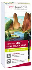 Tombow Oboustranný štětcový fix ABT - Landscape colors 18 ks