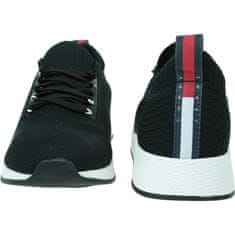 Tommy Hilfiger Boty černé 45 EU Elevated Runner Knitted