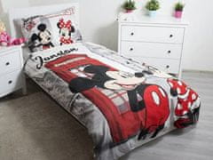 Jerry Fabrics Ložní povlečení Minnie a Mickey v Londýně