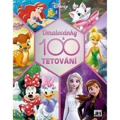 Jiri Models Disney holky - Omalovánky a 100 tetování