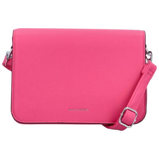 Silvia Rosa Krásná dámská crossbody Clockie, fuchsiová