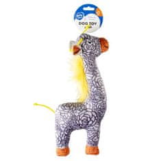 Duvo+ Plyšová pískající hračka pro psy 32x14x5,5cm žirafa