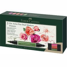 Faber-Castell Popisovač Indie ink Dual Marker 5x Flowers