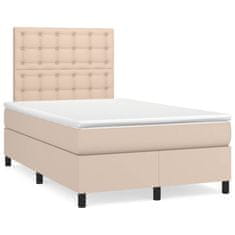 shumee Box spring postel s matrací cappuccino 120x190 cm umělá kůže