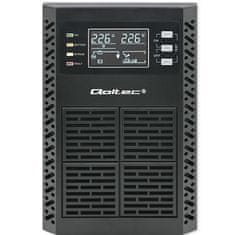 Qoltec UPS | 1kVA | 1000W | Power Factor 1.0 | LCD | EPO | USB | On-line