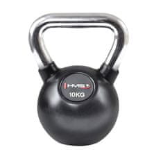 HMS Vinylový kettlebell s chromovaným úchopem KGC 10 kg