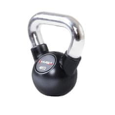 HMS Vinylový kettlebell s chromovaným úchopem KGC 4 kg