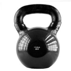 HMS KNV28 ČERNÝ KETTLEBELL POKRYTÝ VINYLEM