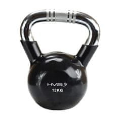 HMS Kettlebell s chromovaným úchopem KTC 12 kg černý