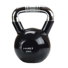 HMS Kettlebell s chromovaným úchopem KTC 20 kg černý