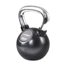 HMS Vinylový kettlebell s chromovaným úchopem KGC 16 kg