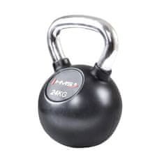 HMS Vinylový kettlebell s chromovaným úchopem KGC 24 kg