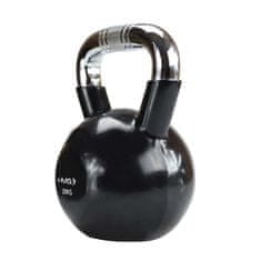 HMS Kettlebell s chromovaným úchopem KTC 20 kg černý