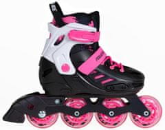 POWERSLIDE Dětské kolečkové brusle Khaan Junior SQD Pink, 4x, 76, 35-38