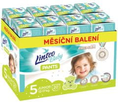 LINTEO Baby Pants 5 JUNIOR Premium 12-17 kg 160 ks