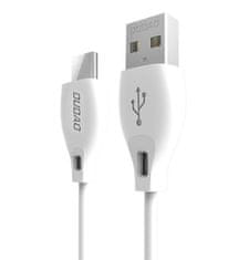 DUDAO datový kabel USB/USB-C 2.1A 1m Bílý L4T