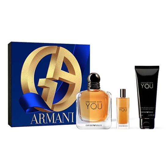 Giorgio Armani Emporio Armani Stronger With You - EDT 100 ml + EDT 15 ml + sprchový gel 75 ml