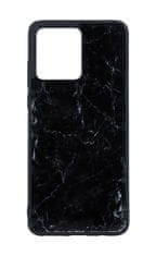 TopQ Kryt Marble Motorola Moto G84 5G pevný Smoky Black 121030