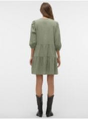 Vero Moda Zelené dámské šaty Vero Moda Pretty XS