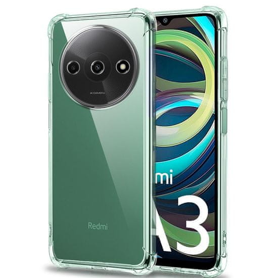 Techsuit Silikonové pouzdro se zesílenými hranami pro Xiaomi Redmi A3 - Transparentní KP30977