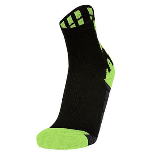 Macron INTERVAL MEDIUM RUNNING SOCKS BLK/NYEL (5 PZ), INTERVAL MEDIUM RUNNING SOCKS BLK/NYEL (5 PZ) | 49010915 | M