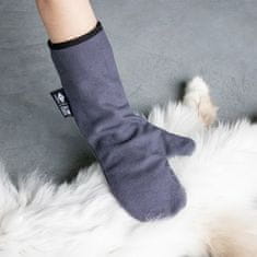 EBI D&D I LOVE HAPPY CATS Amber rukavice z mikrovlákna pro vyčesávání srsti 35x17x2cm 2ks šedá