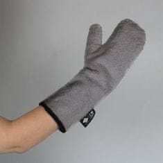 EBI D&D I LOVE HAPPY CATS Amber rukavice z mikrovlákna pro vyčesávání srsti 35x17x2cm 2ks šedá