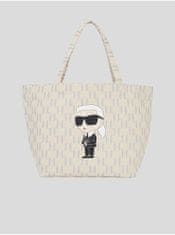 Karl Lagerfeld Béžový dámský shopper KARL LAGERFELD Ikonik 2.0 UNI