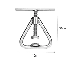 Camerazar Šroubovací louskáček na ořechy z nerezové oceli, 10x10 cm, odolný proti mechanickému poškození