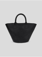 Karl Lagerfeld Černá dámská kožená kabelka KARL LAGERFELD Ikonik 2.0 Perforated Tote UNI