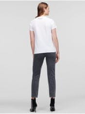 Karl Lagerfeld Bílé dámské tričko KARL LAGERFELD Ikonik 2.0 M