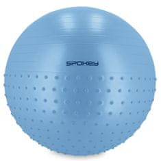 Spokey HALF FIT 2v1 Masážní gymnastický míč, 65 cm, modrý