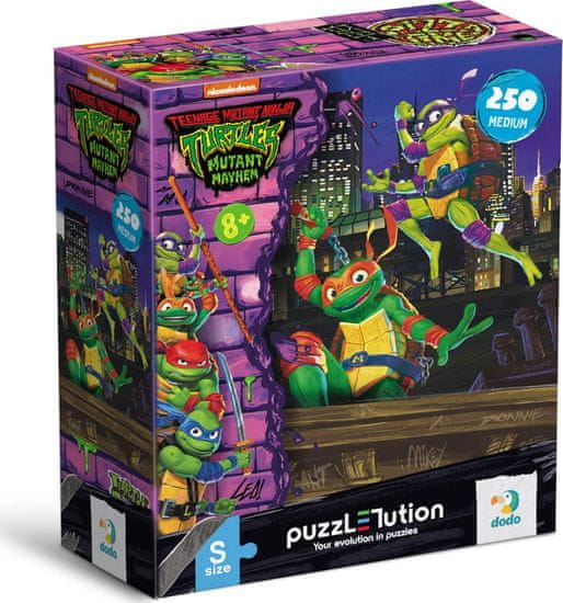 Dodo Toys Puzzle Želvy Ninja: Donatelo a Michelangelo 250 dílků